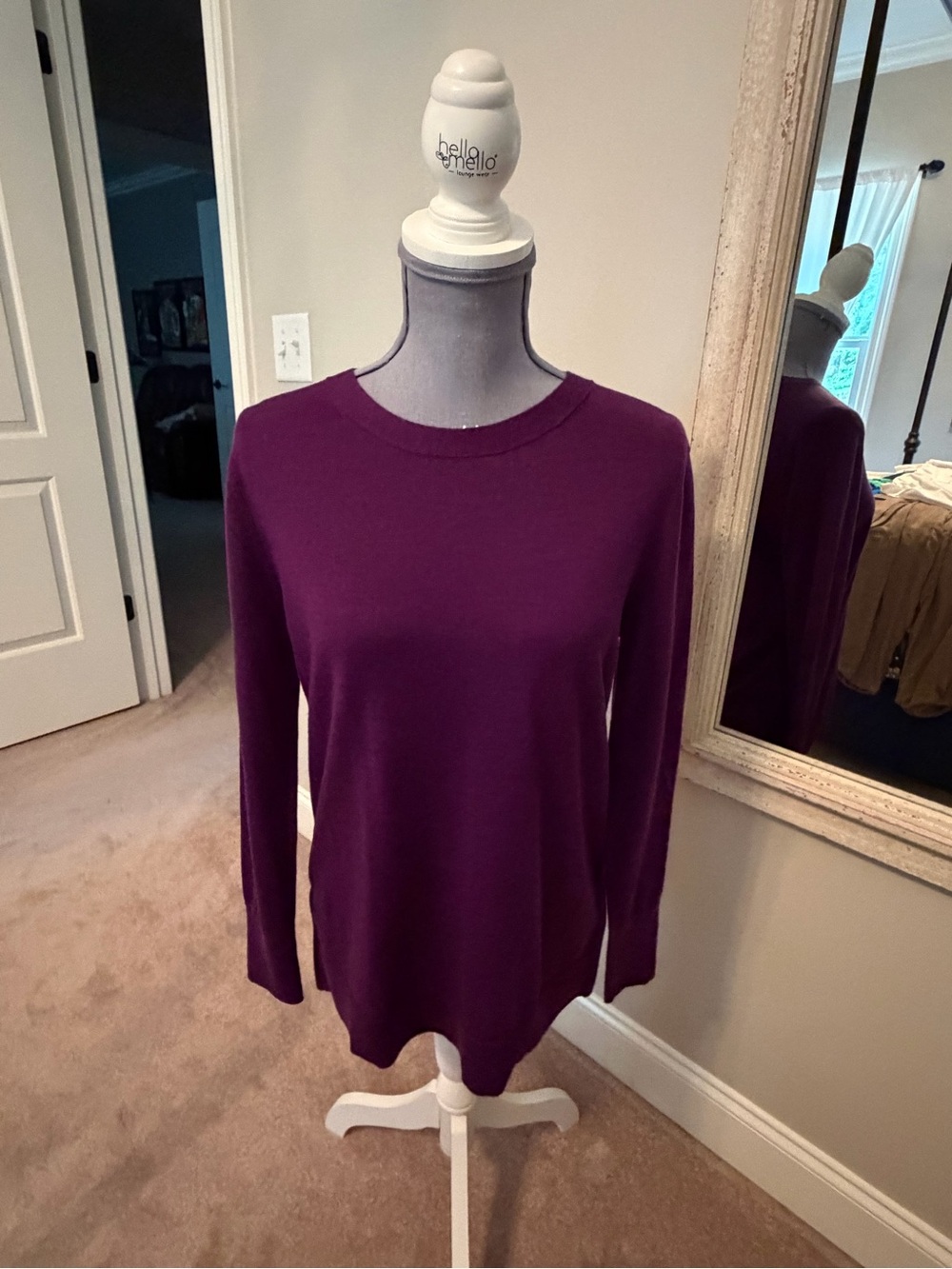 Banana Republic Purple Crew Neck Sweater